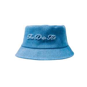 The Dripkit Bucket Hat - Blue Denim