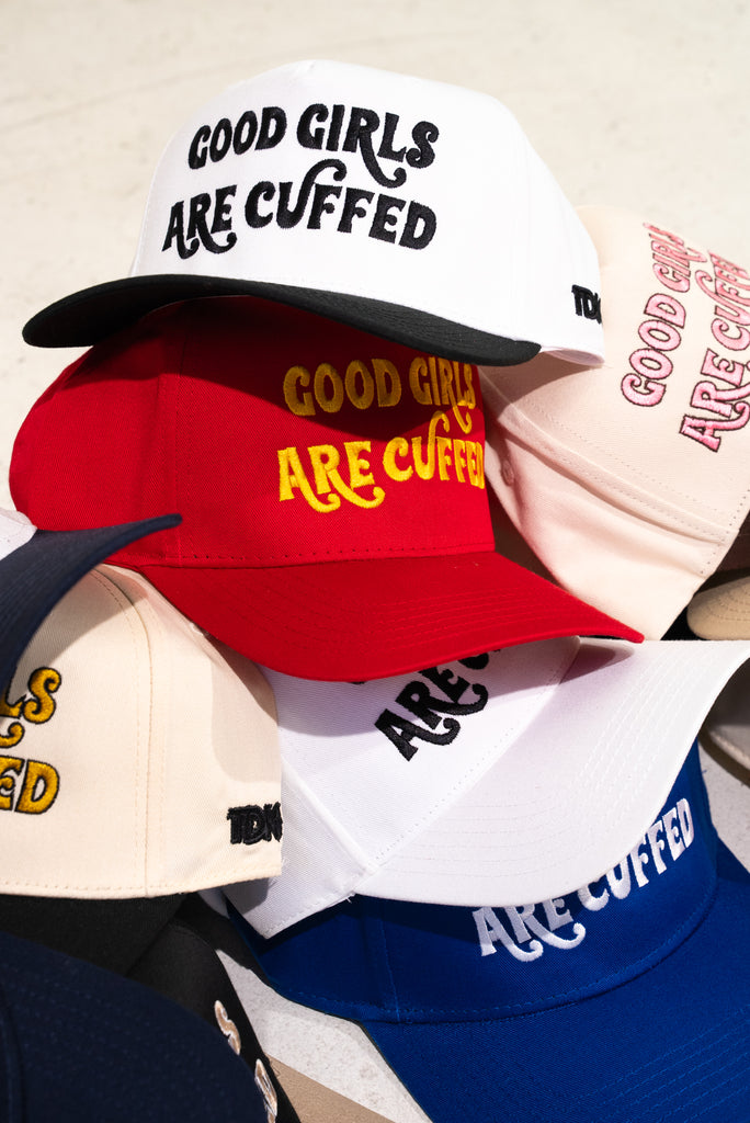 Good Girls Are Cuffed Curved Brim Snapbacks