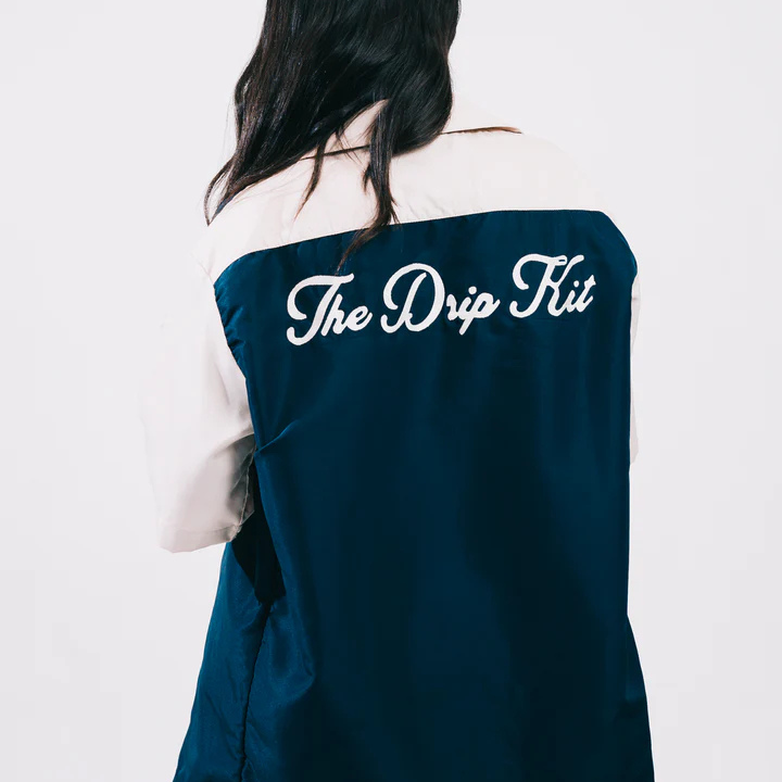 The Dripkit Bowling Tee - Navy / Cream
