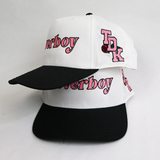 LOVERBOY CAP - White / Black + Pink