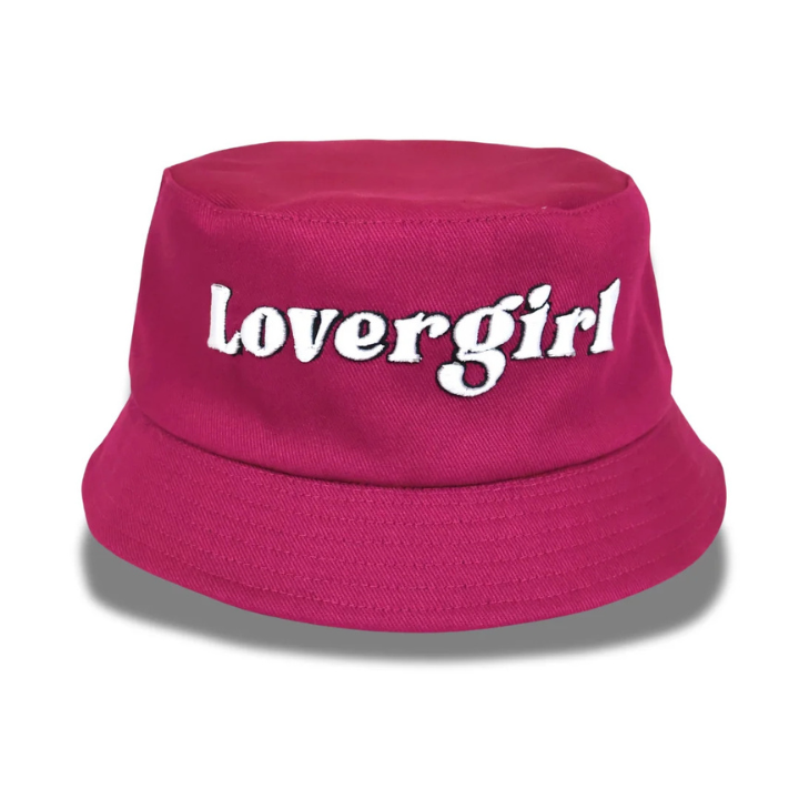 LOVERGIRL BUCKET HAT - MAROON