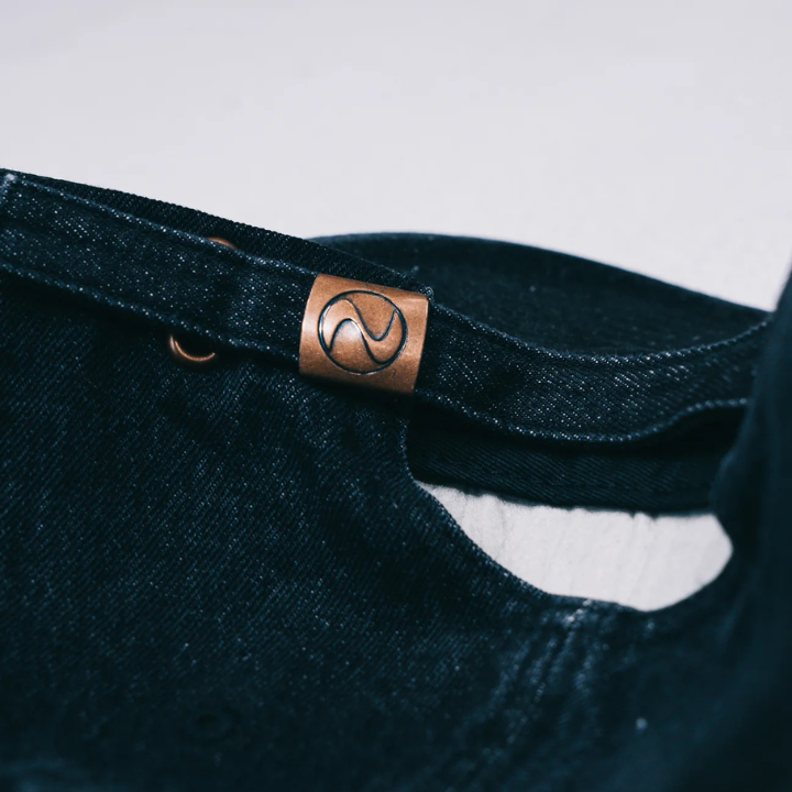 Good Girls Are Cuffed Adjustable Dad Cap - Black Denim