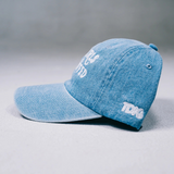 Good Girls Are Cuffed Adjustable Dad Cap - Blue Denim