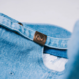 Good Girls Are Cuffed Adjustable Dad Cap - Blue Denim