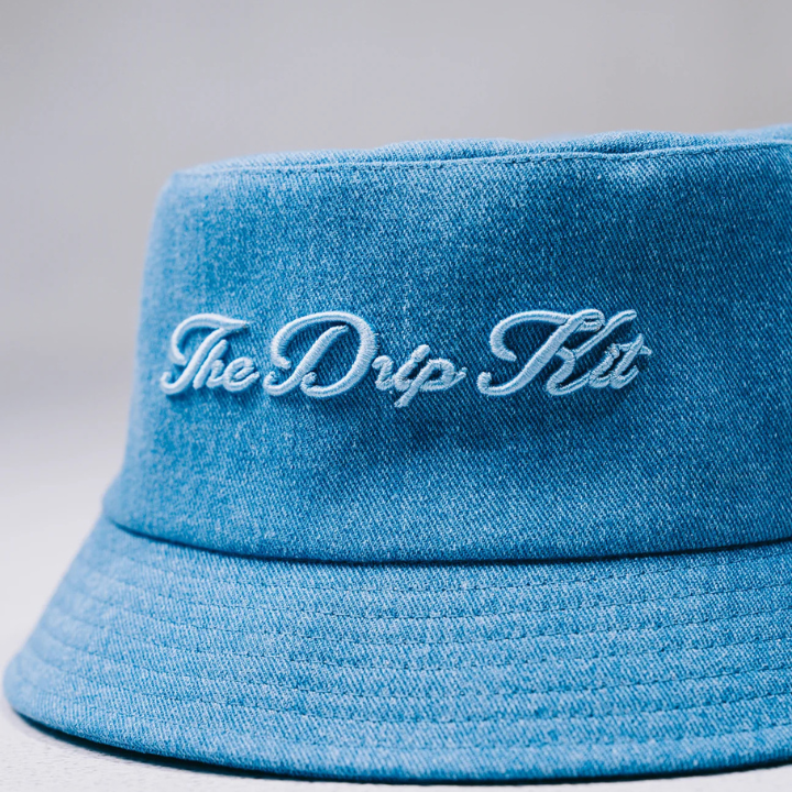 The Dripkit Bucket Hat - Blue Denim