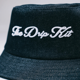 The Dripkit Bucket Hat - Black Denim