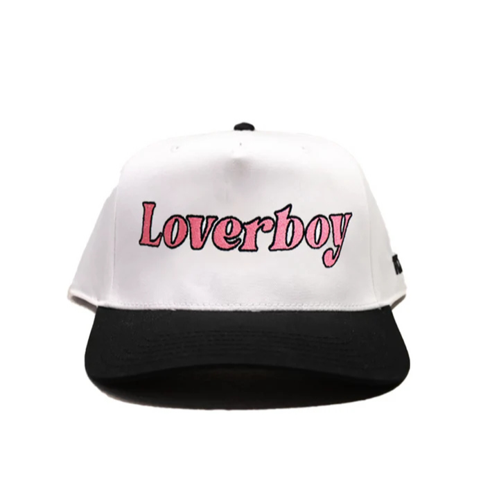 LOVERBOY CAP - White / Black + Pink