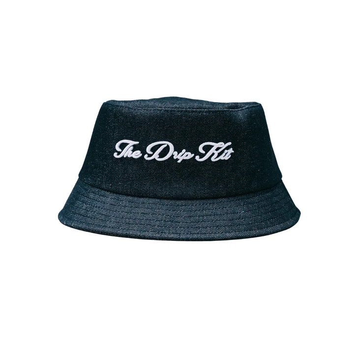 The Dripkit Bucket Hat - Black Denim