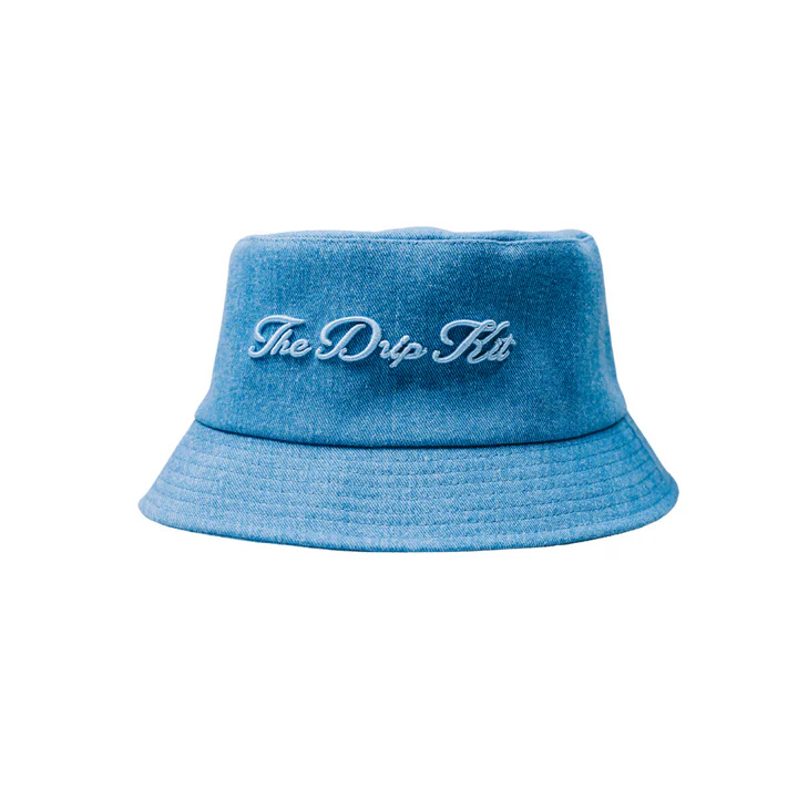 The Dripkit Bucket Hat - Blue Denim