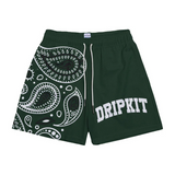 DRIPKIT PAISLEY SHORTS - GREEN