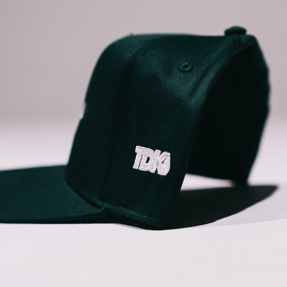 Good Girls Are Cuffed Curved Brim Curved Brim - Green  + Gold Embroidery