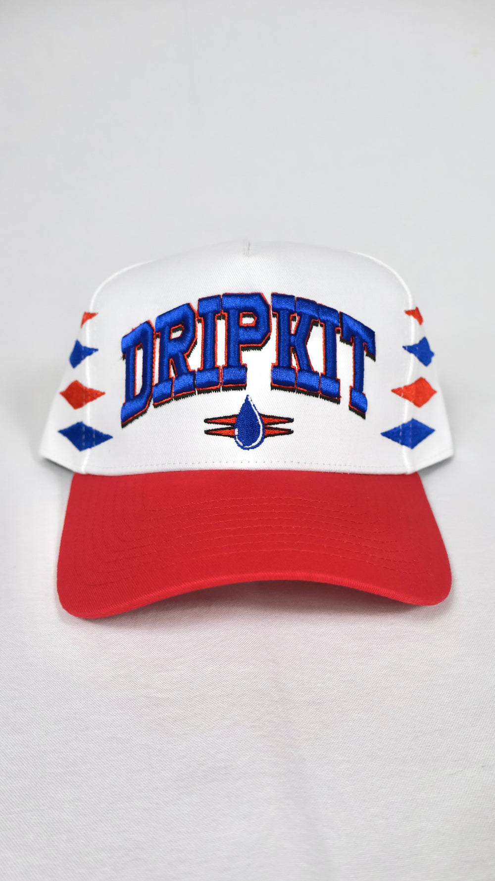 NYG INSPIRED DRIPKIT CAP - WHITE / RED