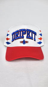 NYG INSPIRED DRIPKIT CAP - WHITE / RED