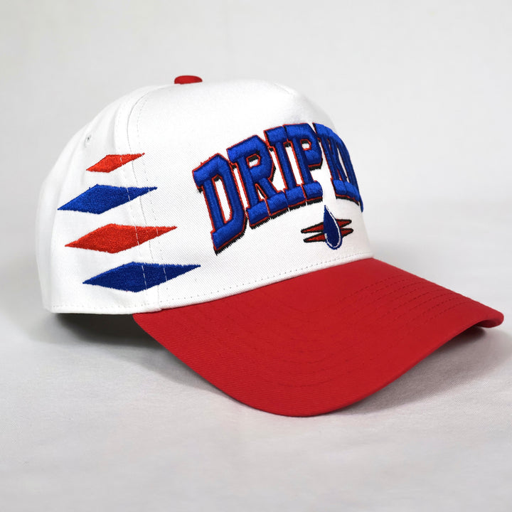 NYG INSPIRED DRIPKIT CAP - WHITE / RED