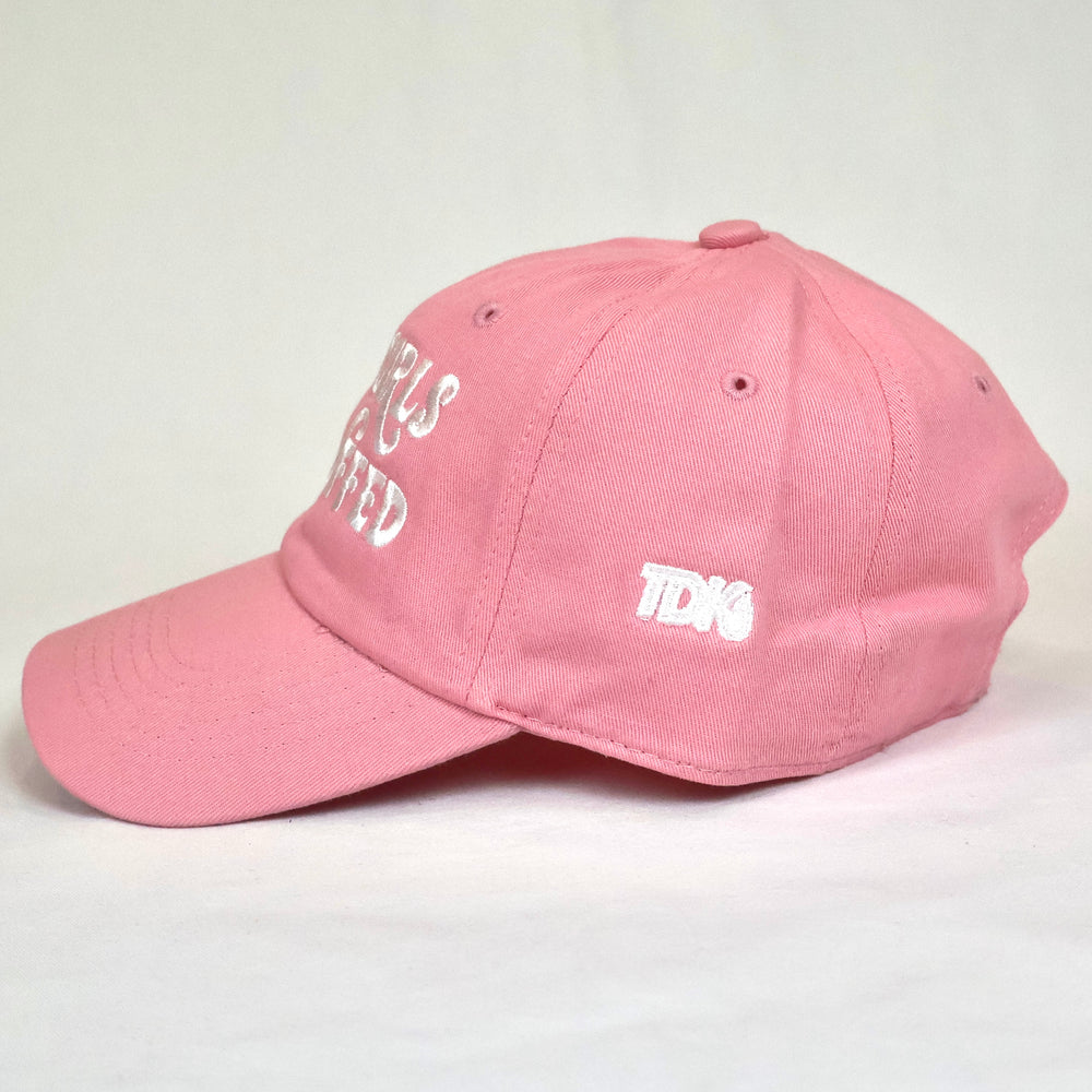 GOOD GIRLS ARE CUFFED DAD CAP - PINK
