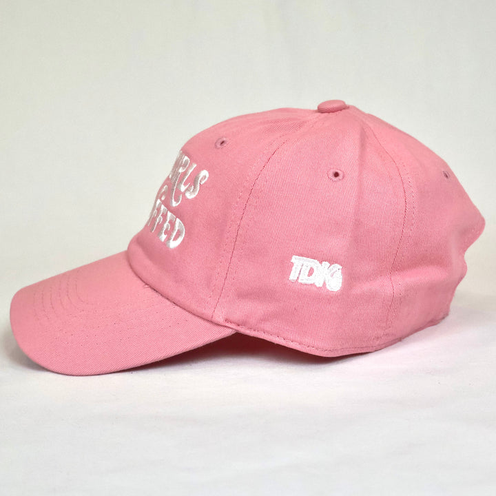 GOOD GIRLS ARE CUFFED DAD CAP - PINK
